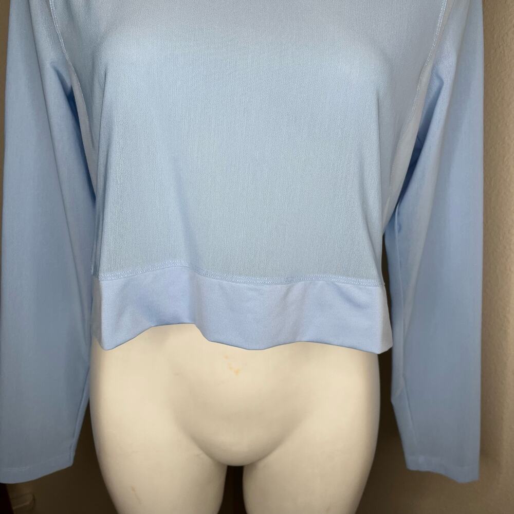 ADIDAS Women’s Long Sleeve Active Top Light Blue Size Medium - Picture 4 of 8